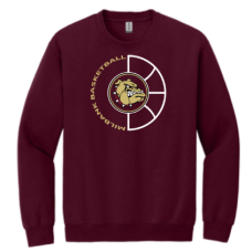 Bulldog Basketball Gildan Heavy Blend Crewneck Sweatshirt