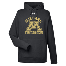 Bulldog Wrestling Under Armour Men's Hustle Pullover Hooded Sweatshirt