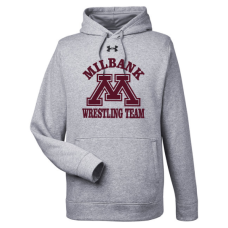 Bulldog Wrestling Under Armour Men's Hustle Pullover Hooded Sweatshirt