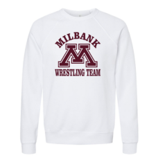 Bulldog Wrestling Bella + Canvas Unisex Sponge Fleece Crewneck Sweatshirt