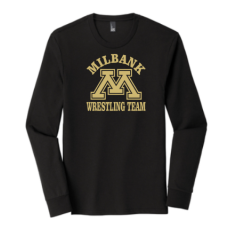 Bulldog Wrestling District ® Perfect Tri ® Long Sleeve Tee