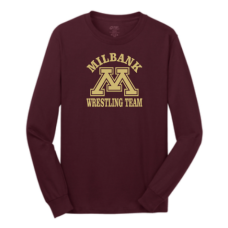 Bulldog Wrestling Port & Company® Long Sleeve Core Cotton Tee