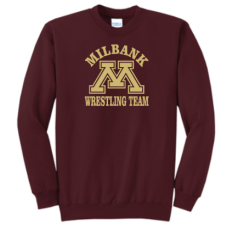 Bulldog Wrestling Port & Company® Essential Fleece Crewneck Sweatshirt