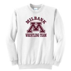 Bulldog Wrestling Port & Company® Core Fleece Crewneck Sweatshirt