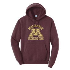 Bulldog Wrestling Port & Company® Essential Fleece Pullover Hooded Sweatshirt